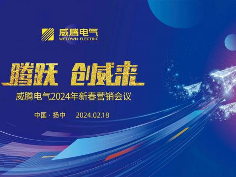 騰躍 創威來|威騰電氣2024年新春營銷盛典隆重召開